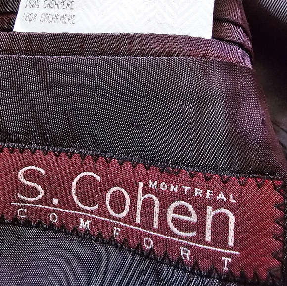 Montreal Canada S. Cohen Comfort Black Cashmere Sport Coat Men's Size 42R - Picture 13 of 13
